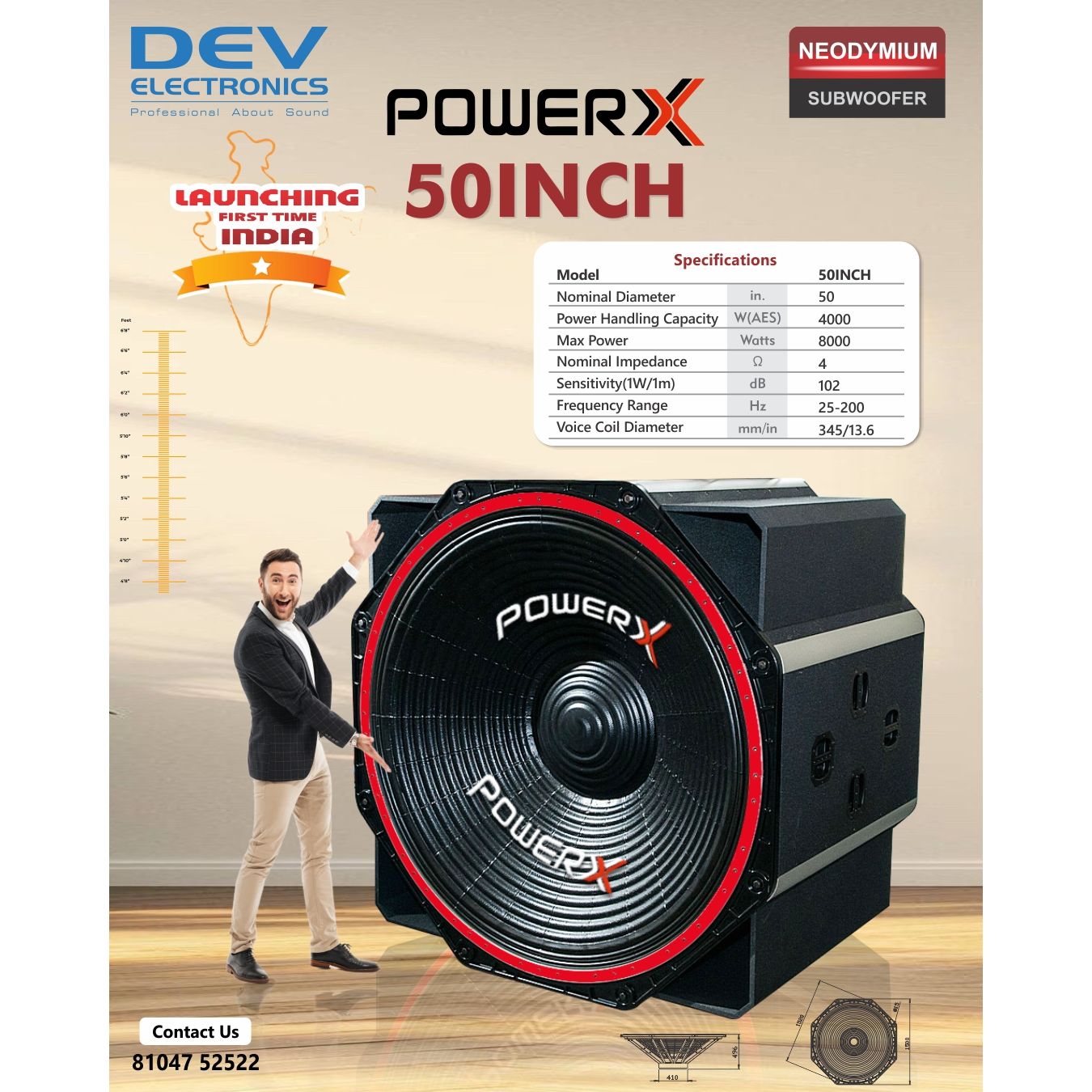 50 INCH SUBWOOFER